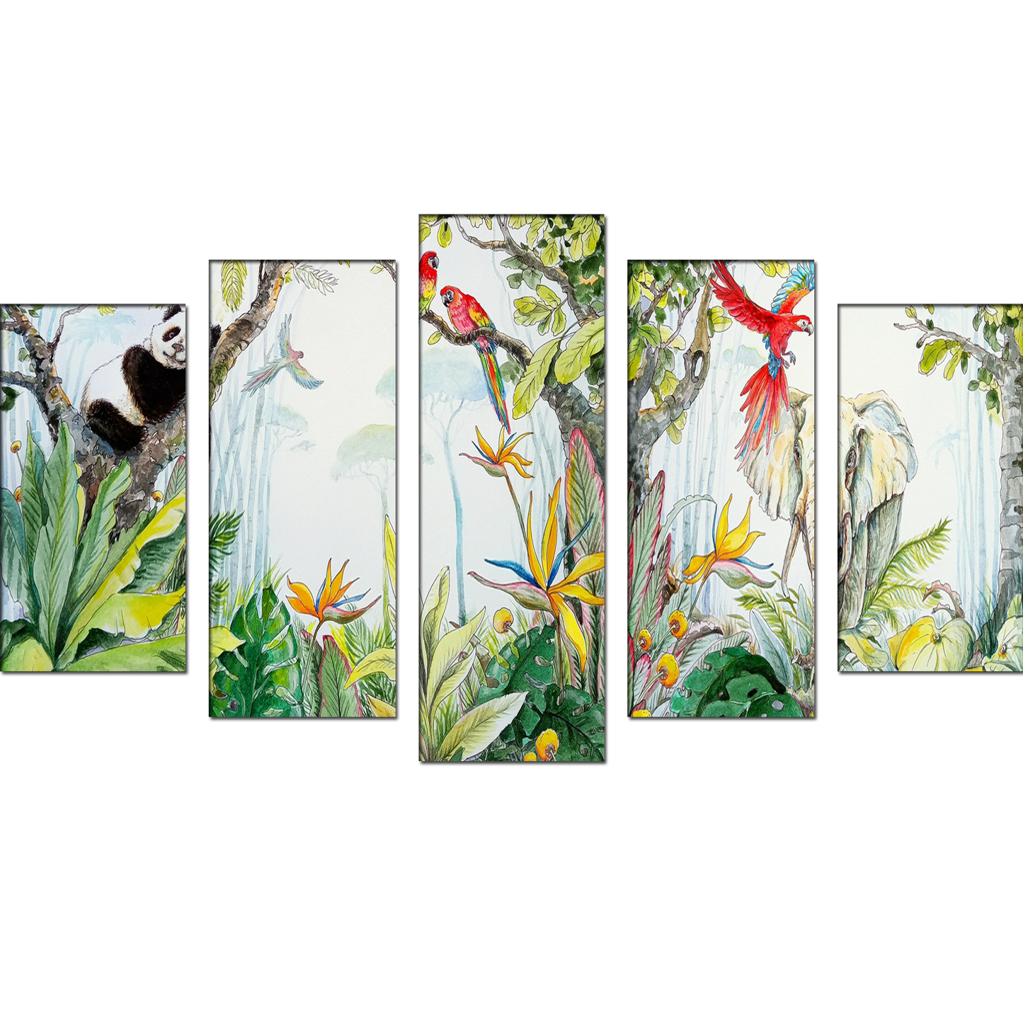 Animals and Birds MDF Panel Painting