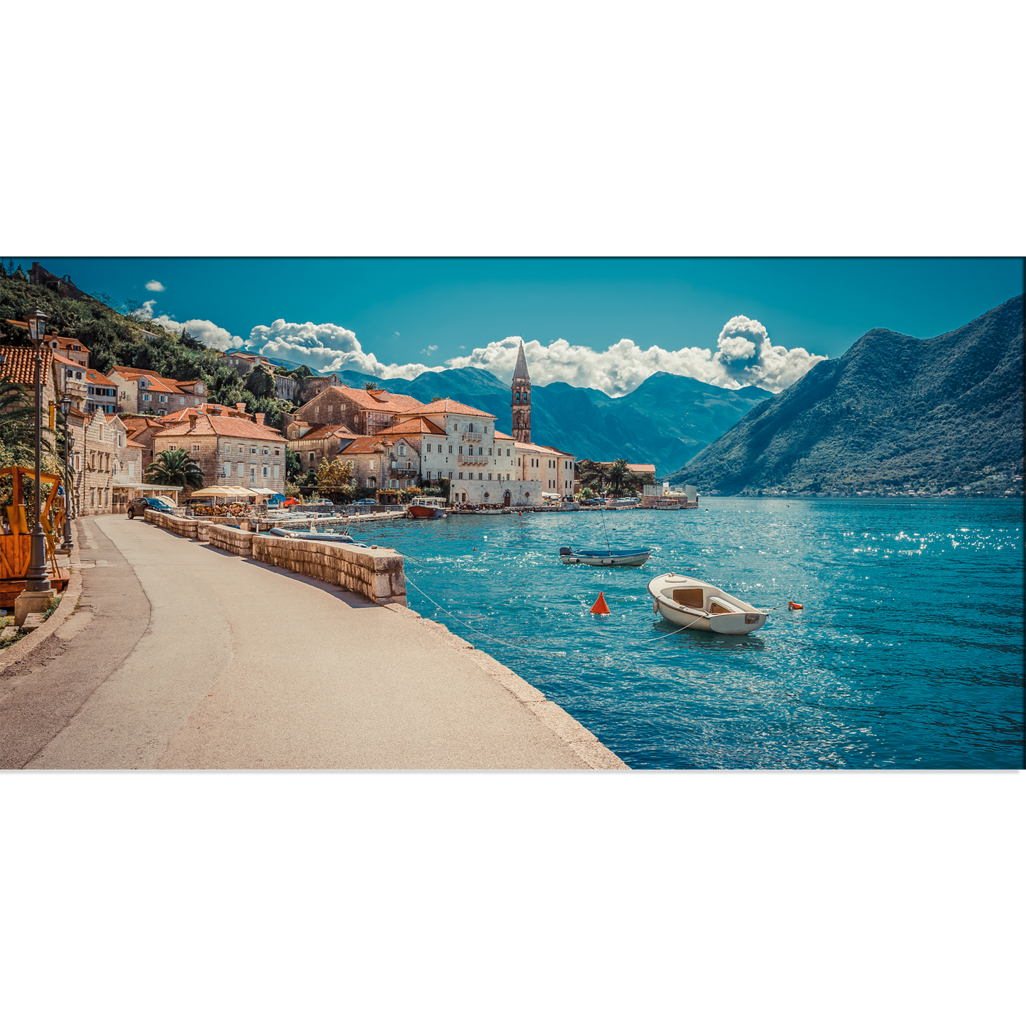 Mountains & River Canvas Print Wall Painting