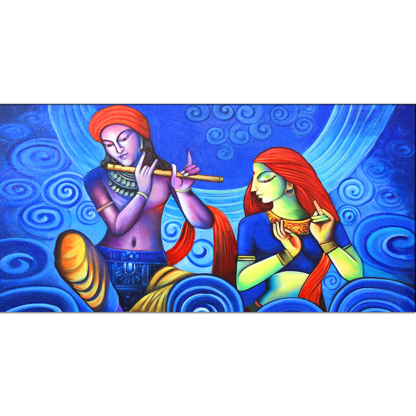 Lord Radha Krishna Religious Canvas Print Wall Painting