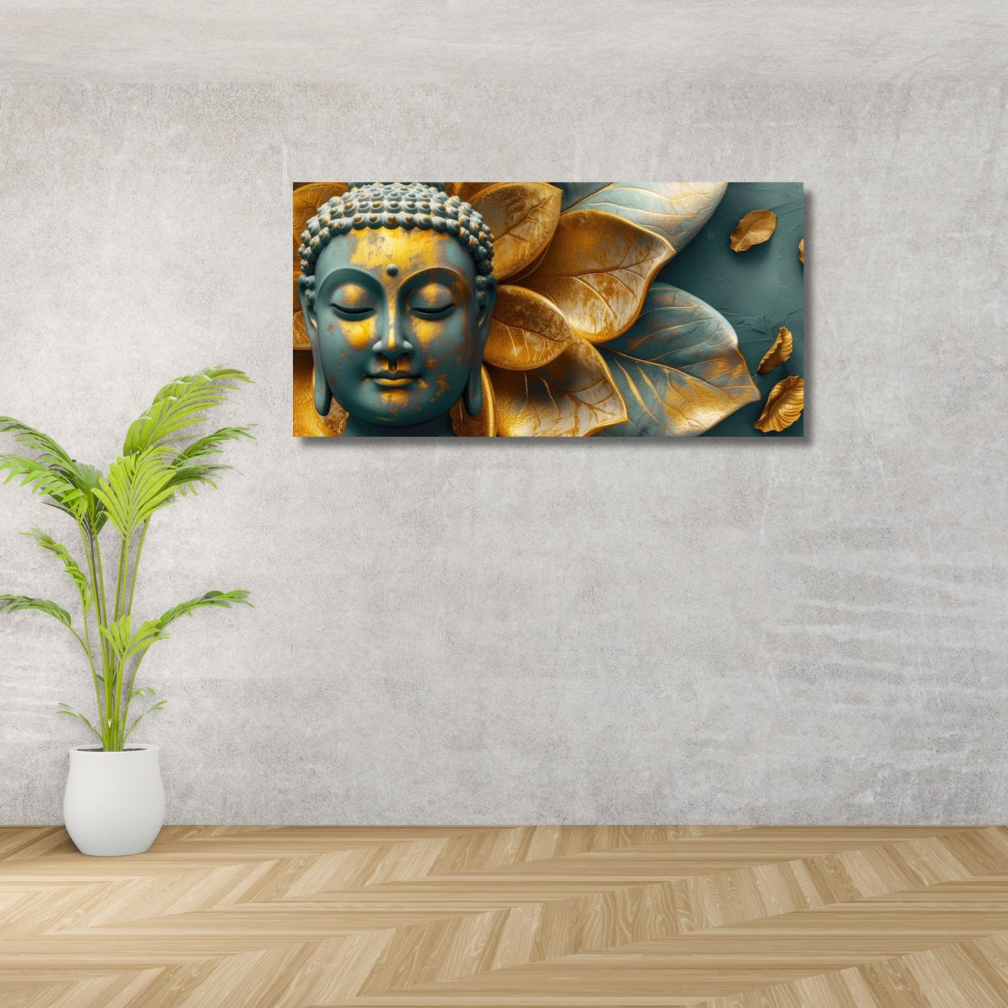 Peace Within Buddha Canvas Wall Painting