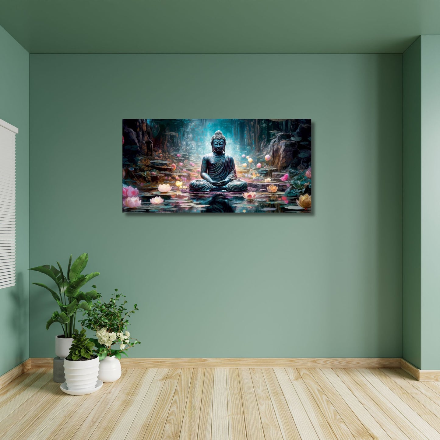 Aura of Peace – Buddha Canvas Wall Painting