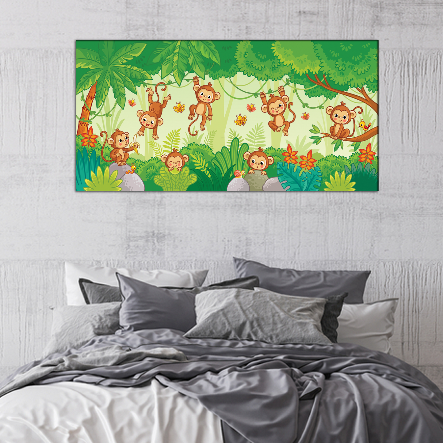 Monkey Canvas Print Wall Painting