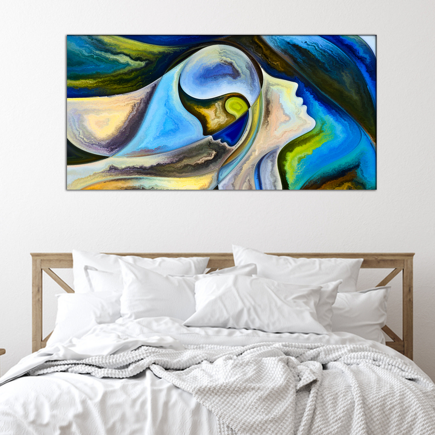 Mother and Child Relationship Abstract Canvas Print Wall Painting