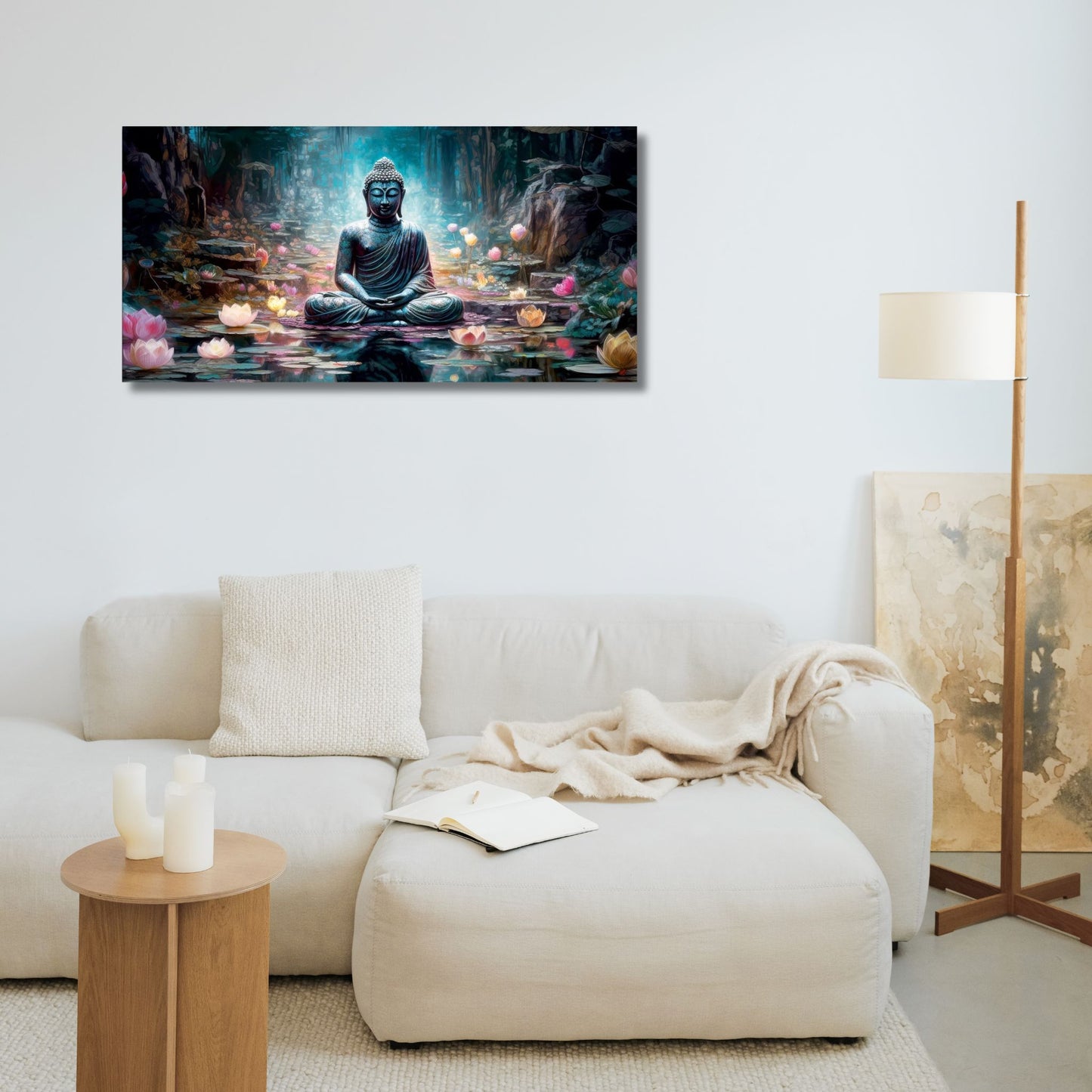 Aura of Peace – Buddha Canvas Wall Painting