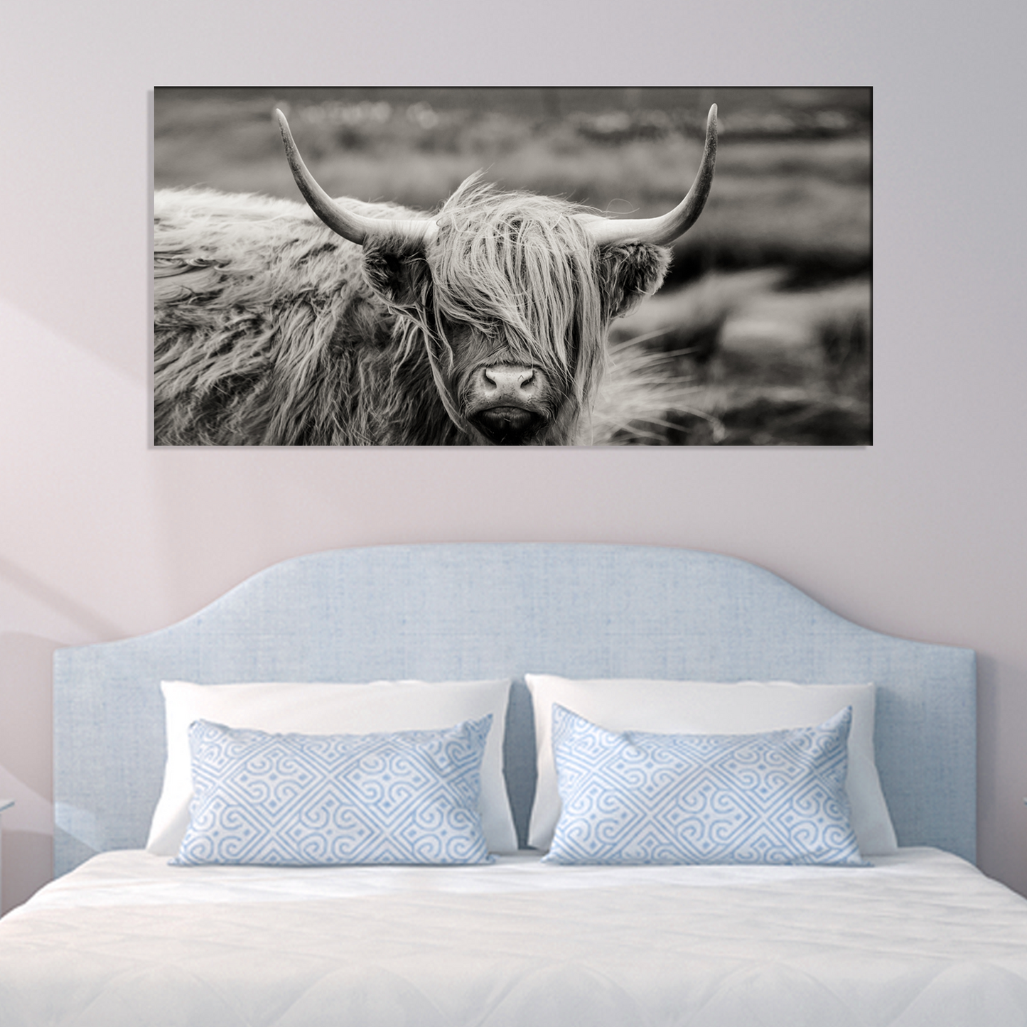 Highland Cattle Animal Canvas Print Wall Painting