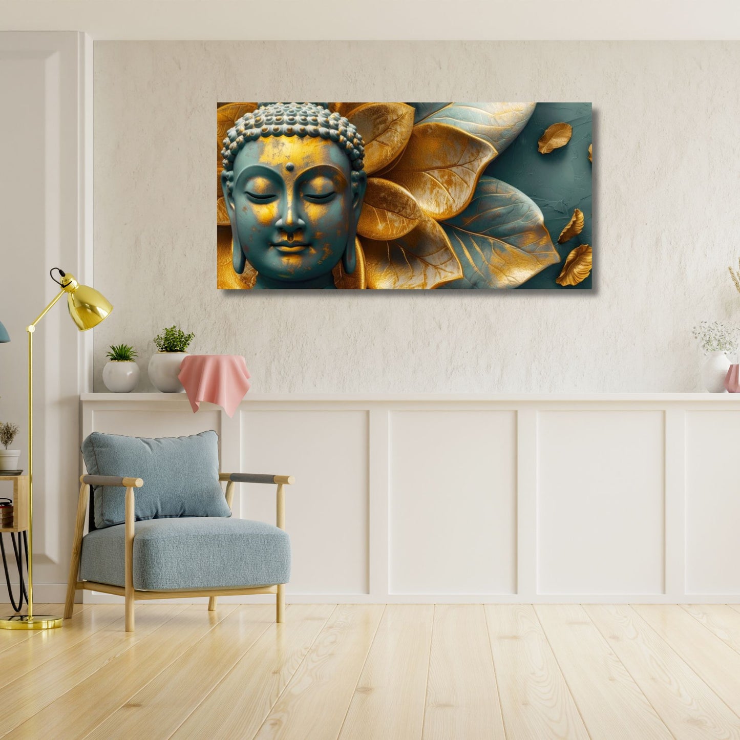 Peace Within Buddha Canvas Wall Painting