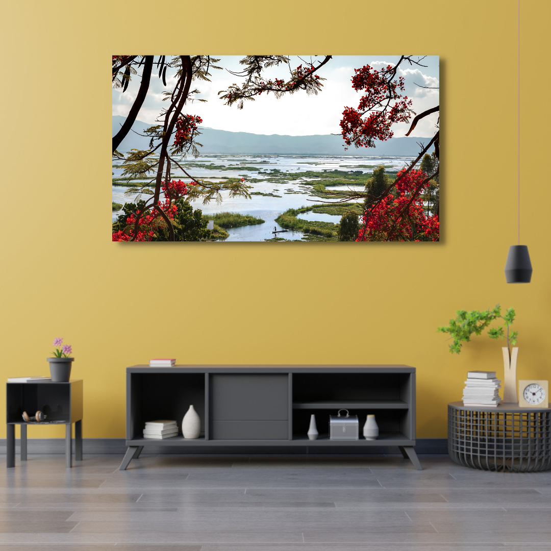 Loktak Lake Manipur Canvas Print Wall Painting