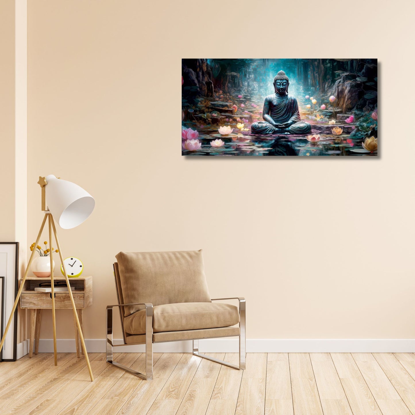 Aura of Peace – Buddha Canvas Wall Painting