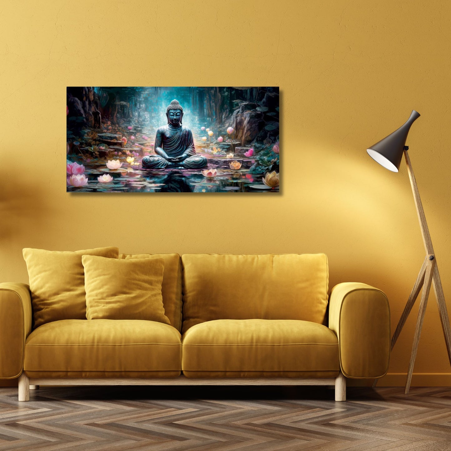 Aura of Peace – Buddha Canvas Wall Painting