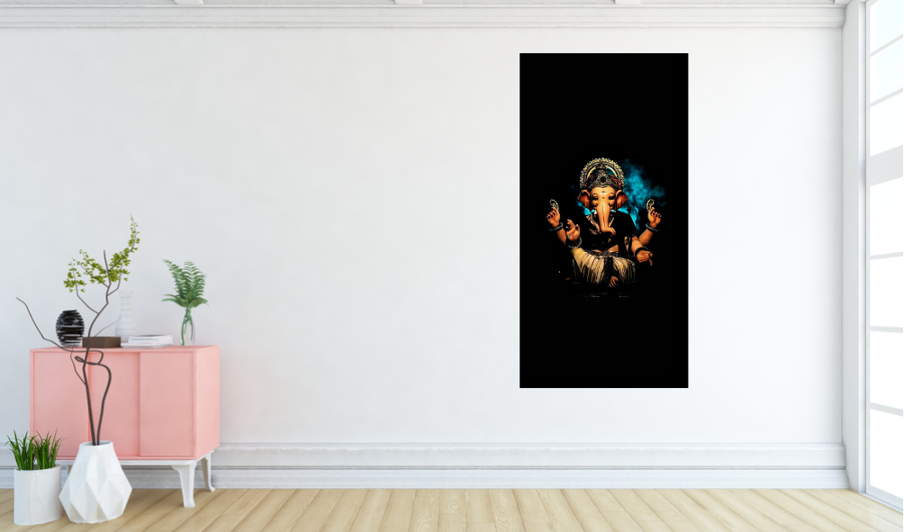 Beautiful wall painting of Lord ganesha