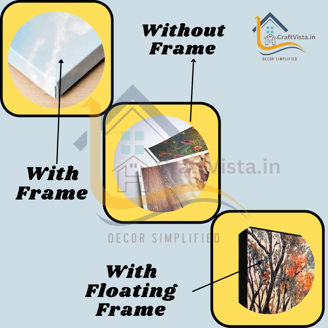 Fire Deer Fantasy Art Canvas Wall Painting