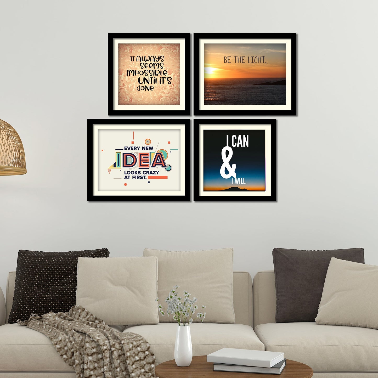  Motivational Quotes Wall Frame