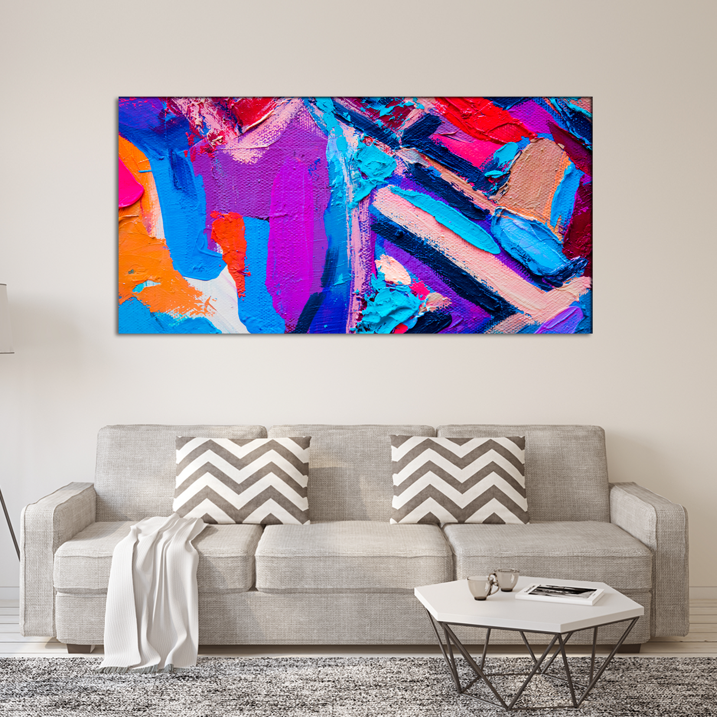 Colorful Abstract premium Canvas Wall Painting