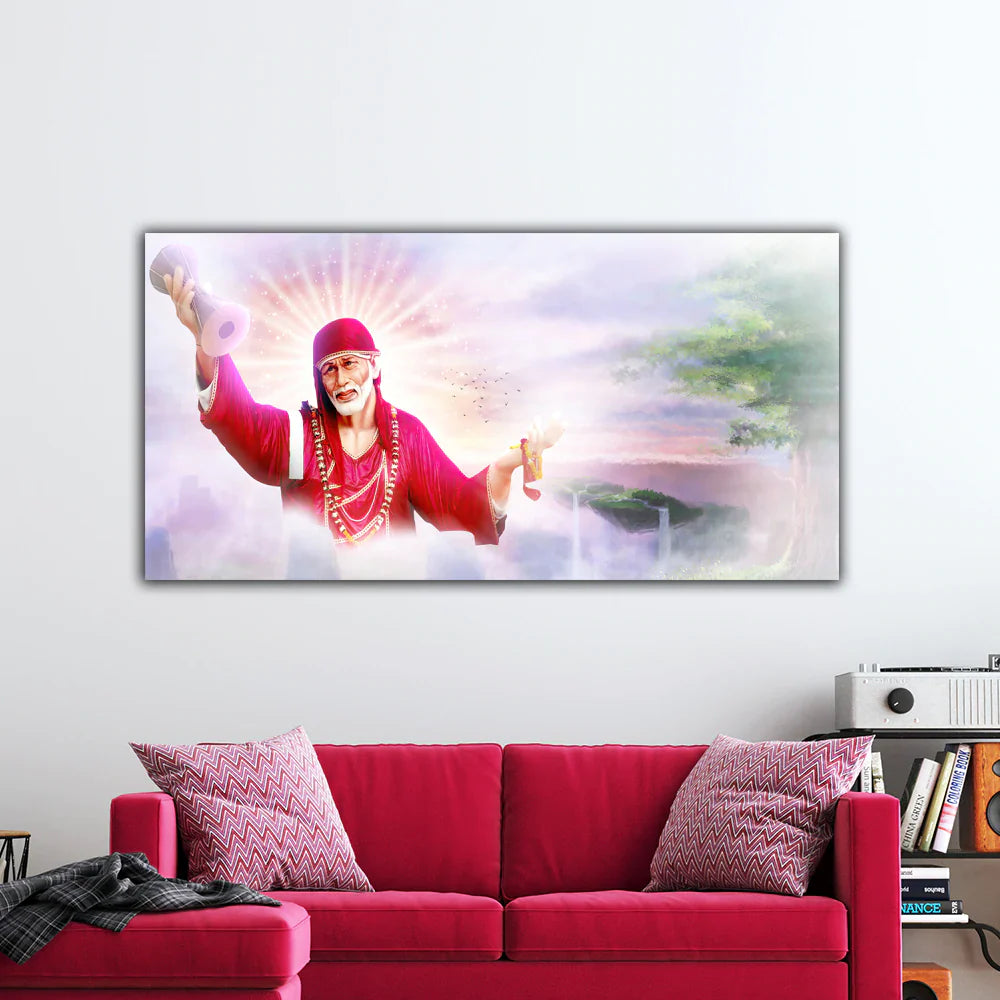 Shirdi Sai Baba Canvas Wall Painting
