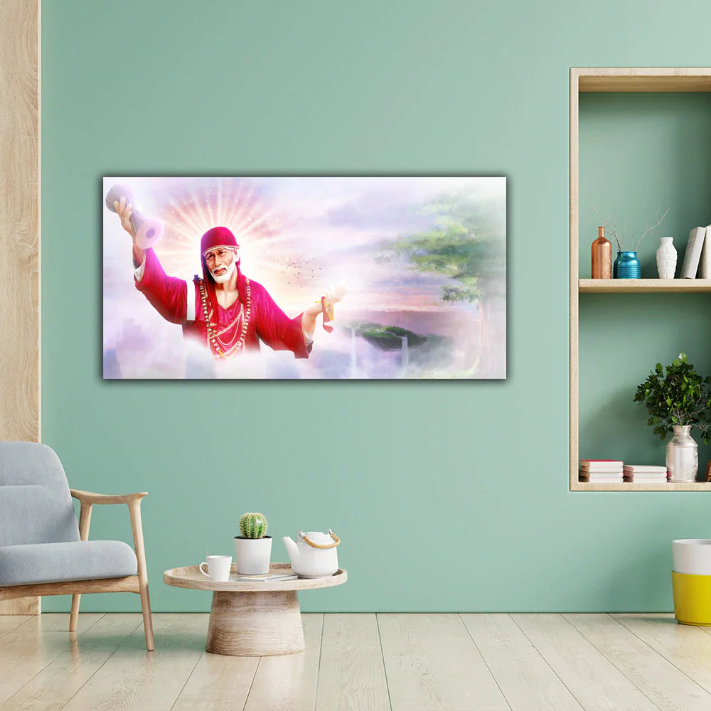 Shirdi Sai Baba Canvas Wall Painting