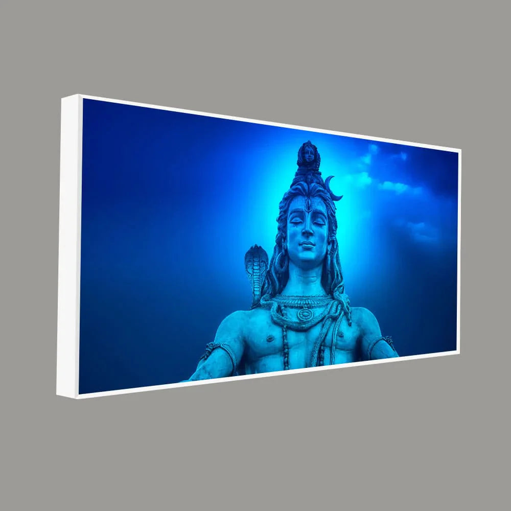 Lord Shiv Shankar Meditating Religious Canvas Print Wall Painting
