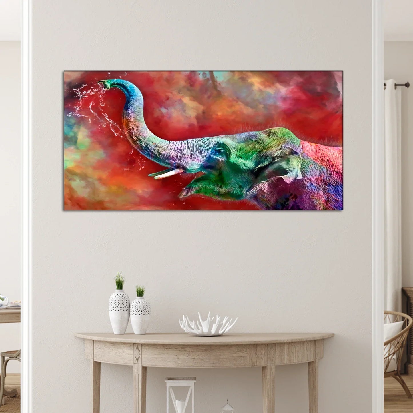 Beautiful Elephant Canvas Wall Painting