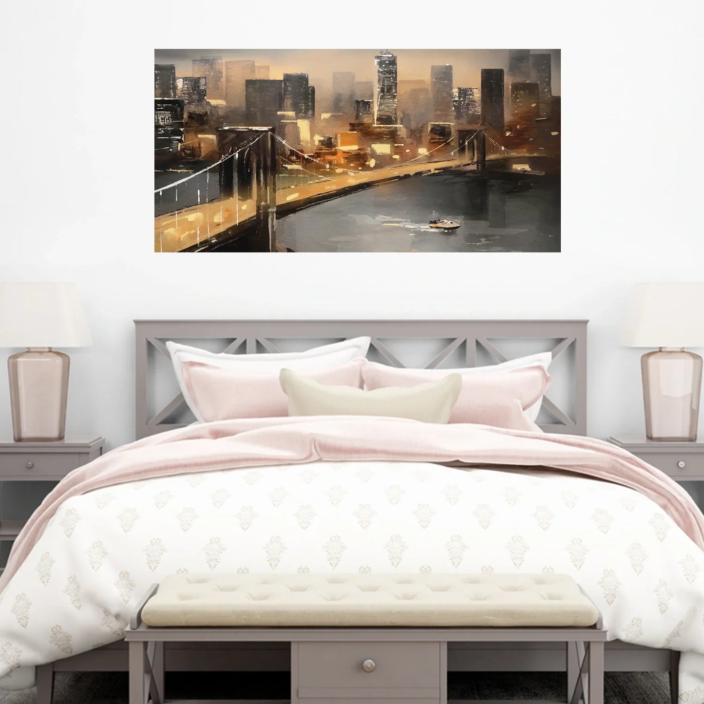 Golden Gate Bridge Abstract Canvas painting