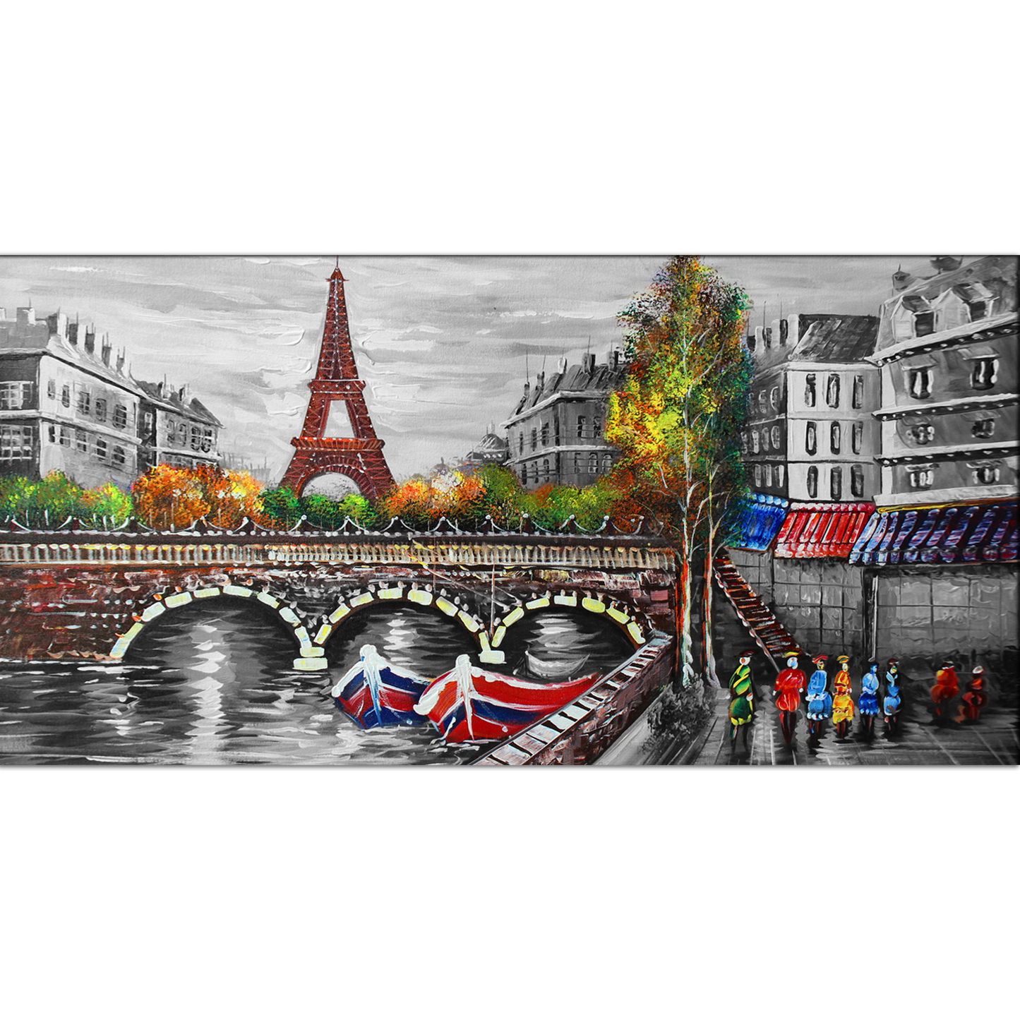 Eiffel Tower city view Canvas Print Wall Painting