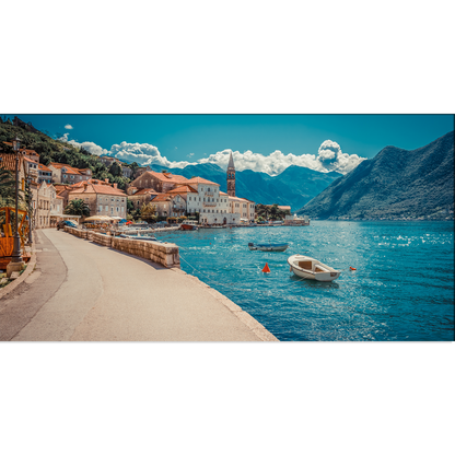 Mountains & River Canvas Print Wall Painting