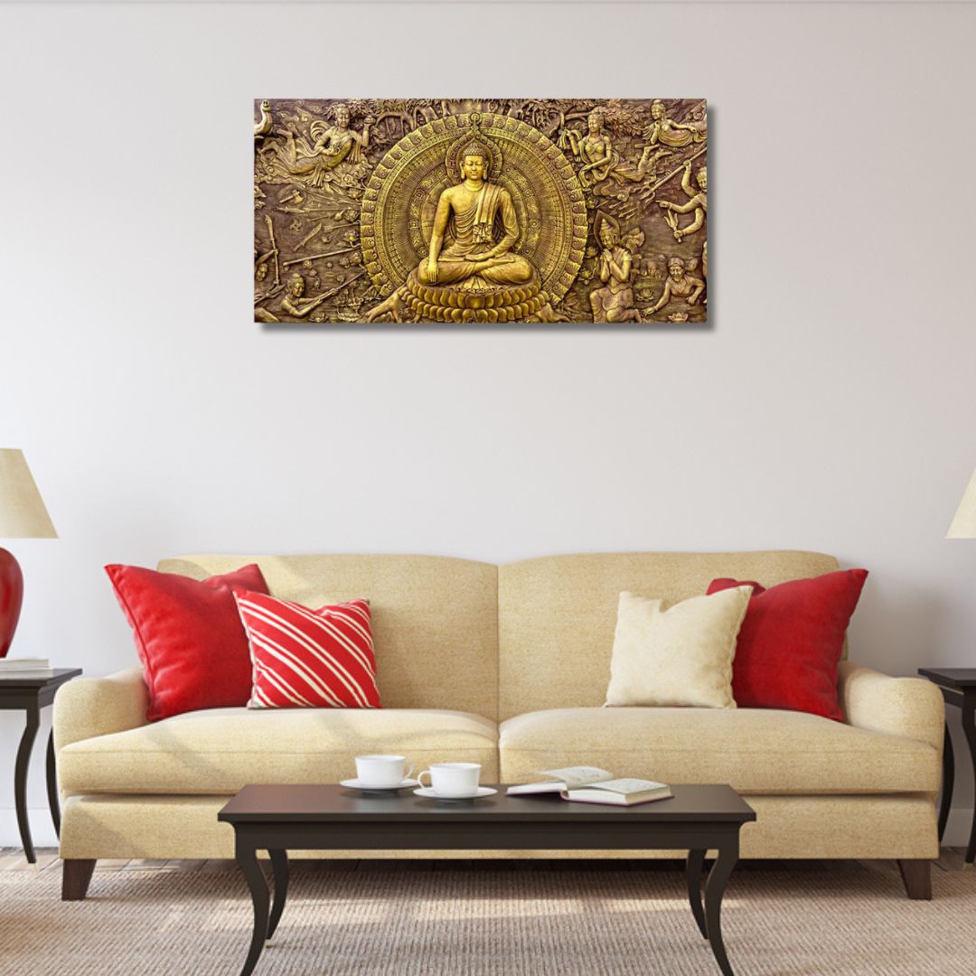 Gautam Buddha Canvas Wall Painting