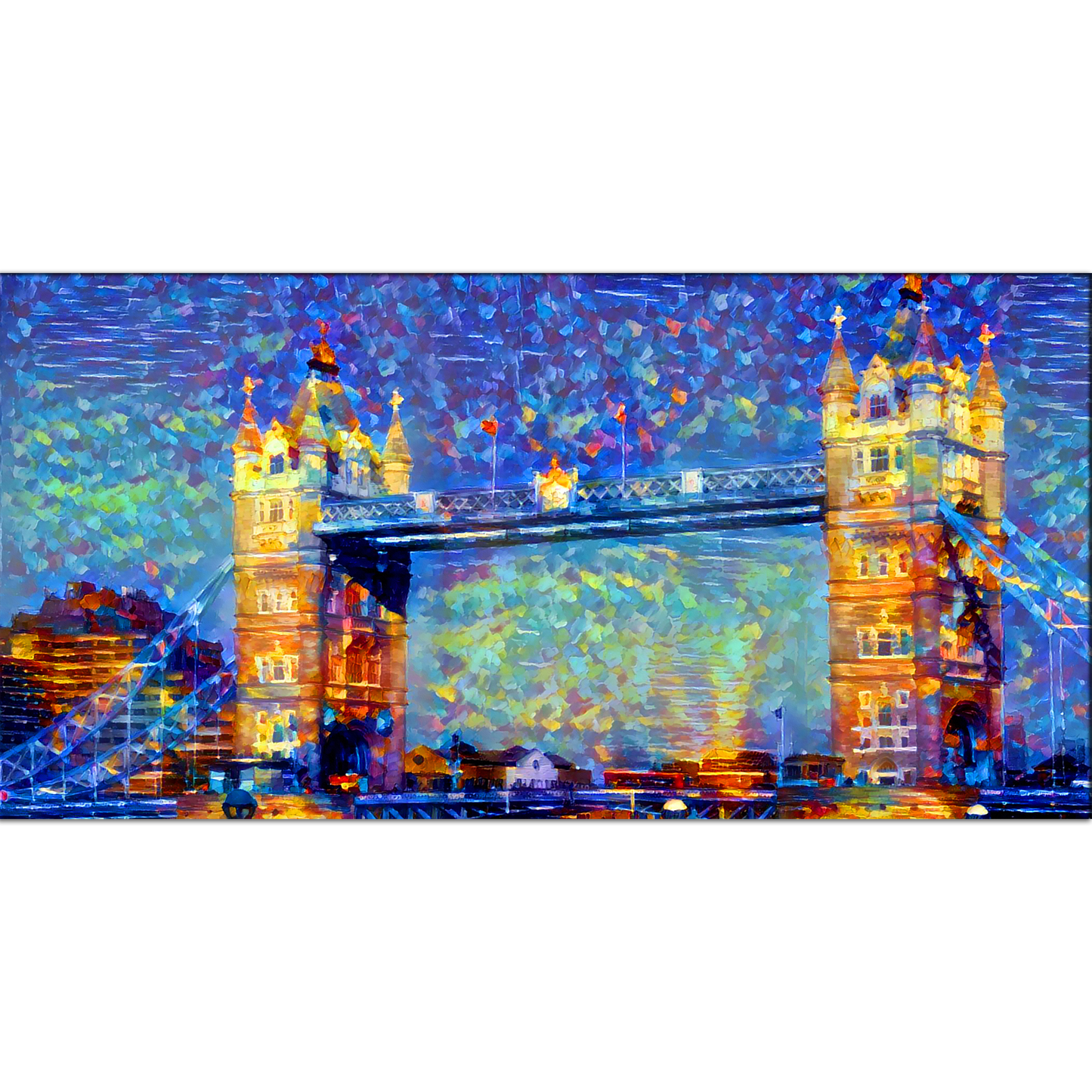 Tower Bridge Modern Art Canvas Print Wall Painting