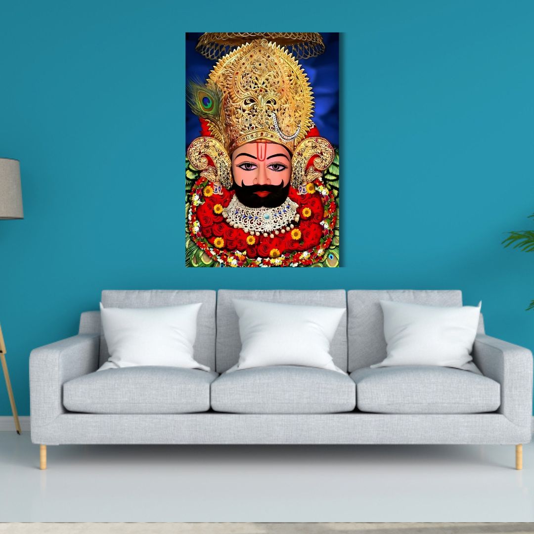 Khatu Shyam Ji Canvas Wall Panting