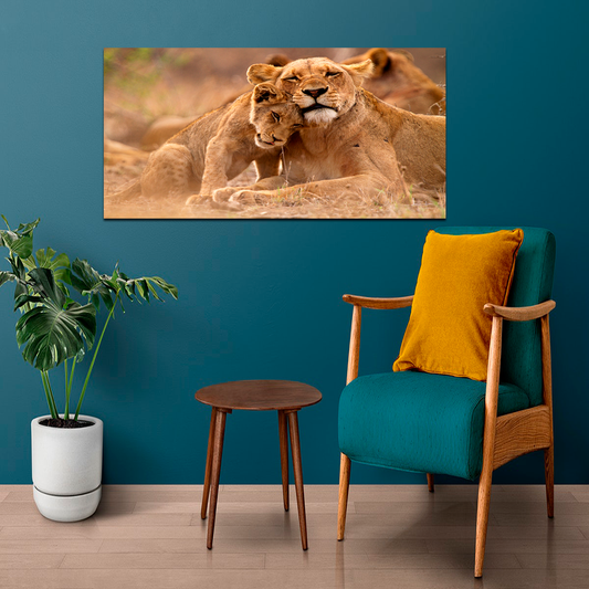 Lions Animal Canvas Wall Painting