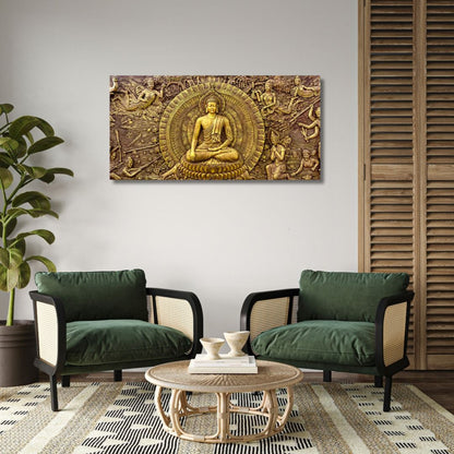 Gautam Buddha Canvas Wall Painting