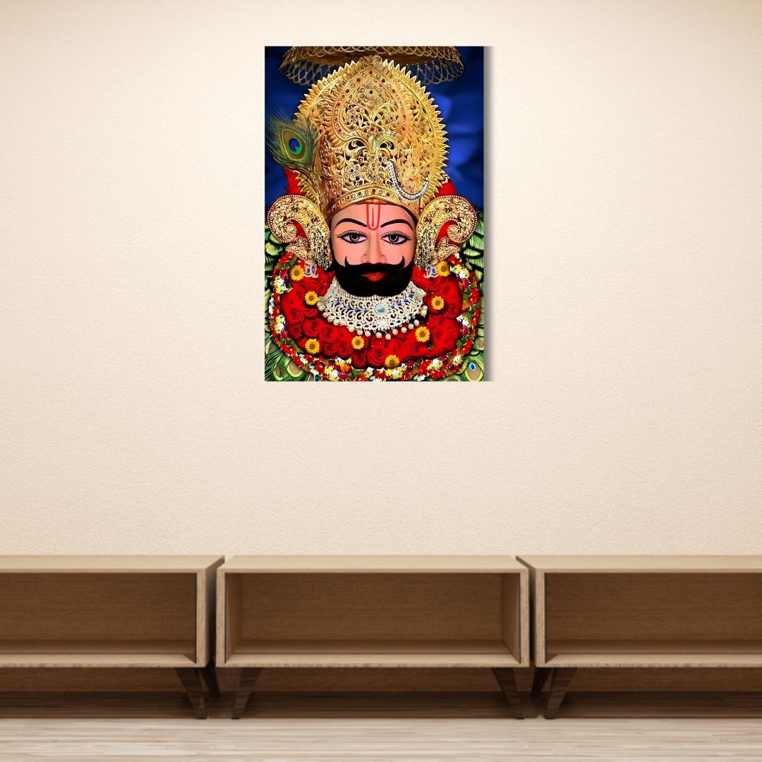 Khatu Shyam Ji Canvas Wall Panting