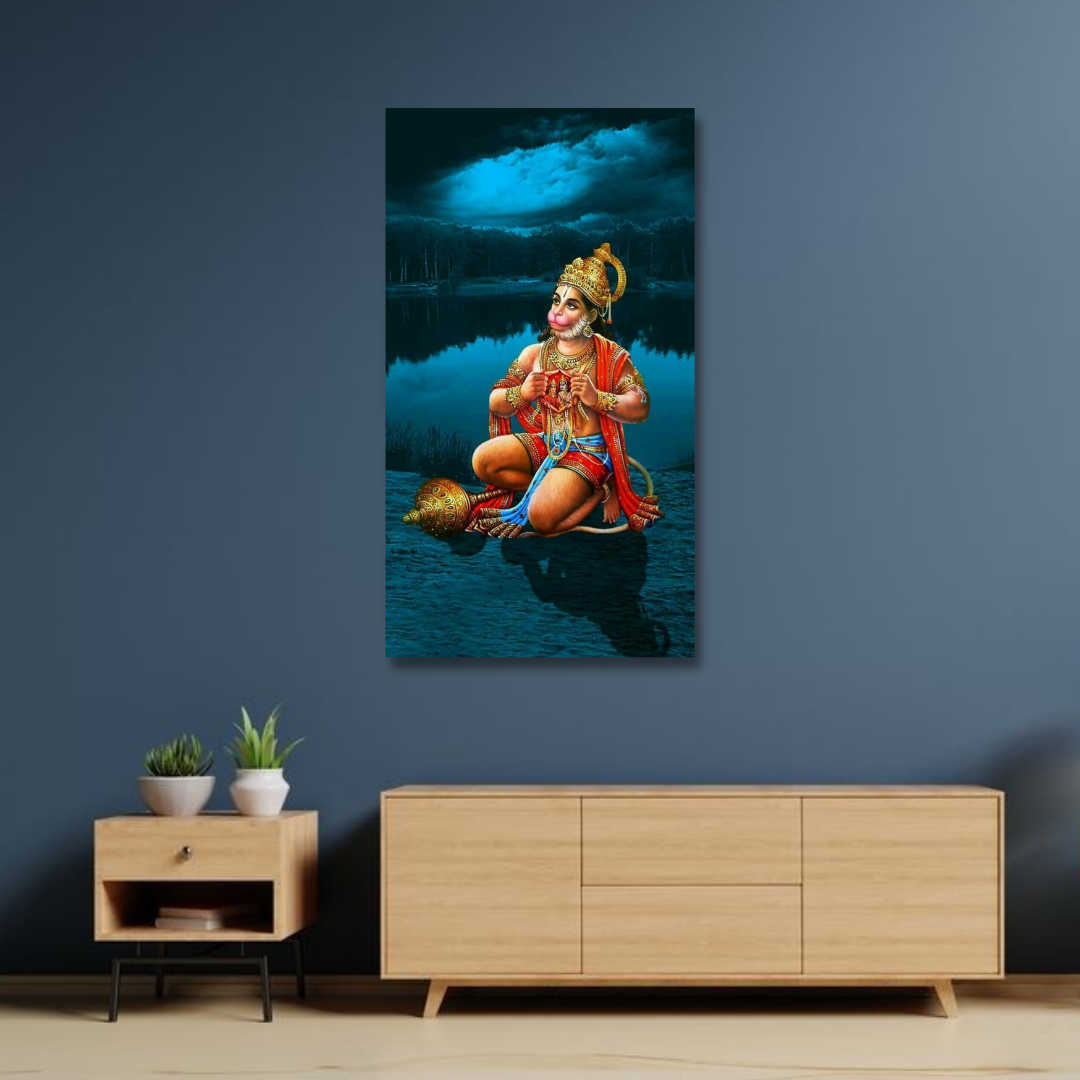 Lord Shri Hanuman ji Religious Canvas Print Wall Painting