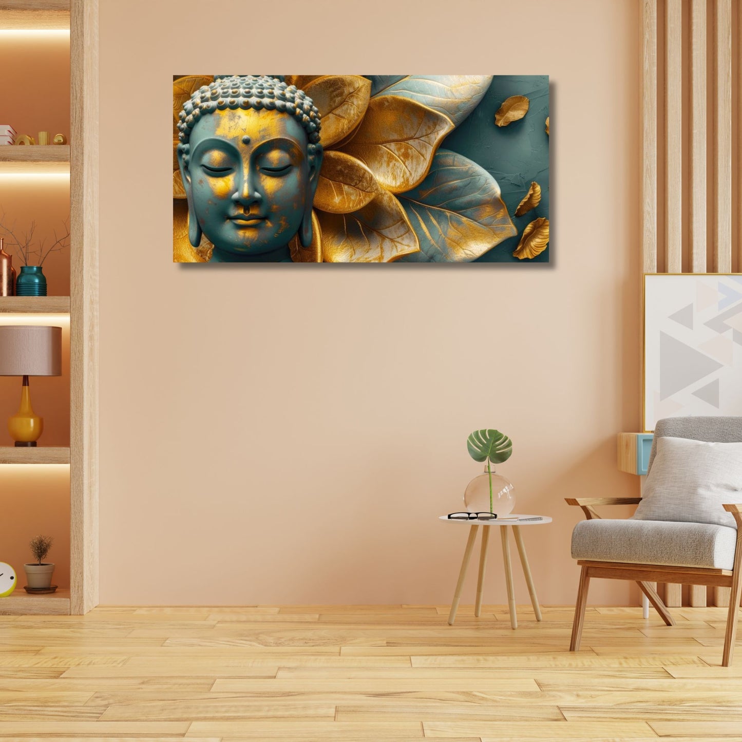 Peace Within Buddha Canvas Wall Painting