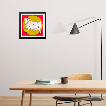 Cow Classic Famous Pichwai  Art Painting Canvas Wall Frame