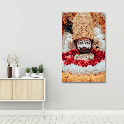 Lord Khatu Shyam ji Religious Canvas Print Wall Painting