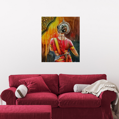 Indian Nartaki Traditional art Canvas Print wall Painting