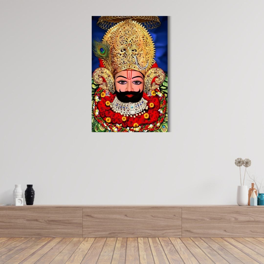 Khatu Shyam Ji Canvas Wall Panting