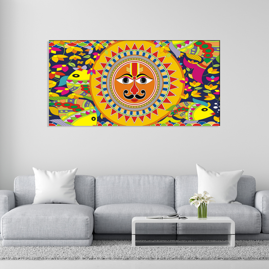 Madhubani Painting Canvas Print Wall Painting
