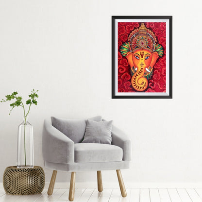 Handcrafted Shri Ganesha Kalamkari ART WALL FRAME