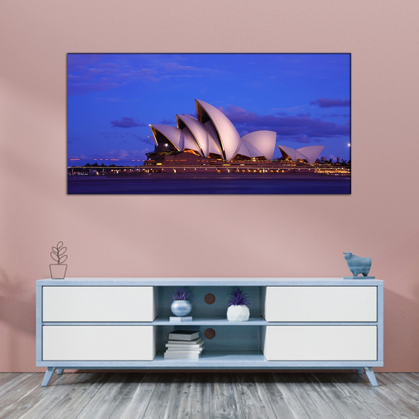 Opera House Abstract Canvas Print Wall Painting
