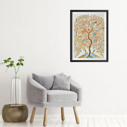 The Tree of Kalamkari Artwork Painting Canvas Wall Frame