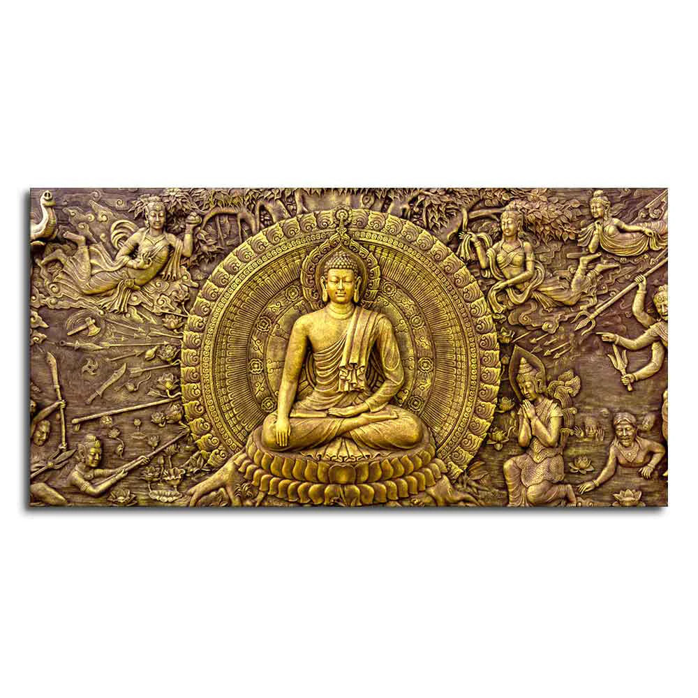 Gautam Buddha Canvas Wall Painting