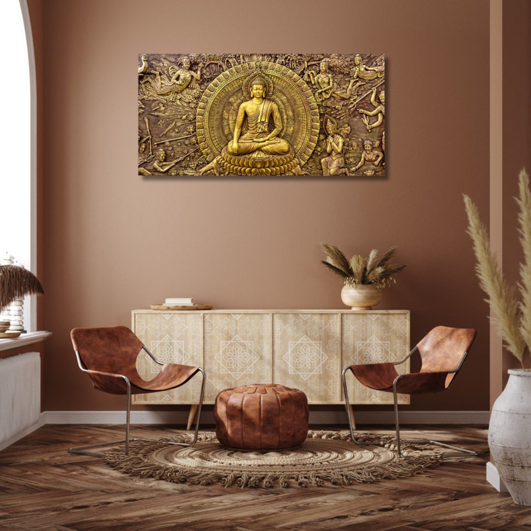 Gautam Buddha Canvas Wall Painting