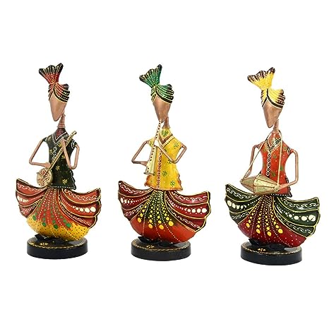 Rajasthani Tribal  Paradise Musicians Handicrafts in Iron Dolls Decorative