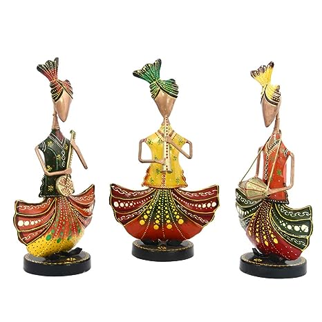 Rajasthani Tribal  Paradise Musicians Handicrafts in Iron Dolls Decorative
