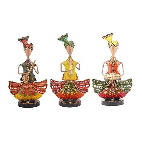 Rajasthani Tribal  Paradise Musicians Handicrafts in Iron Dolls Decorative