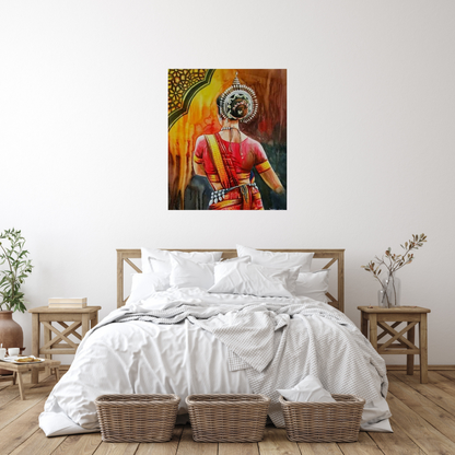 Indian Nartaki Traditional art Canvas Print wall Painting