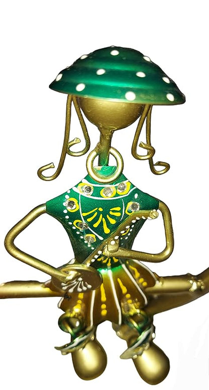 Twinkle's Treasure Handmade Metal Rajasthani Musicians/Doll Iron