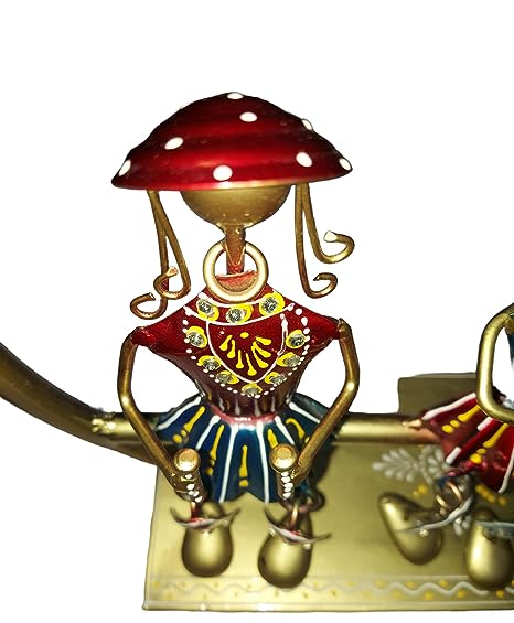 Twinkle's Treasure Handmade Metal Rajasthani Musicians/Doll Iron