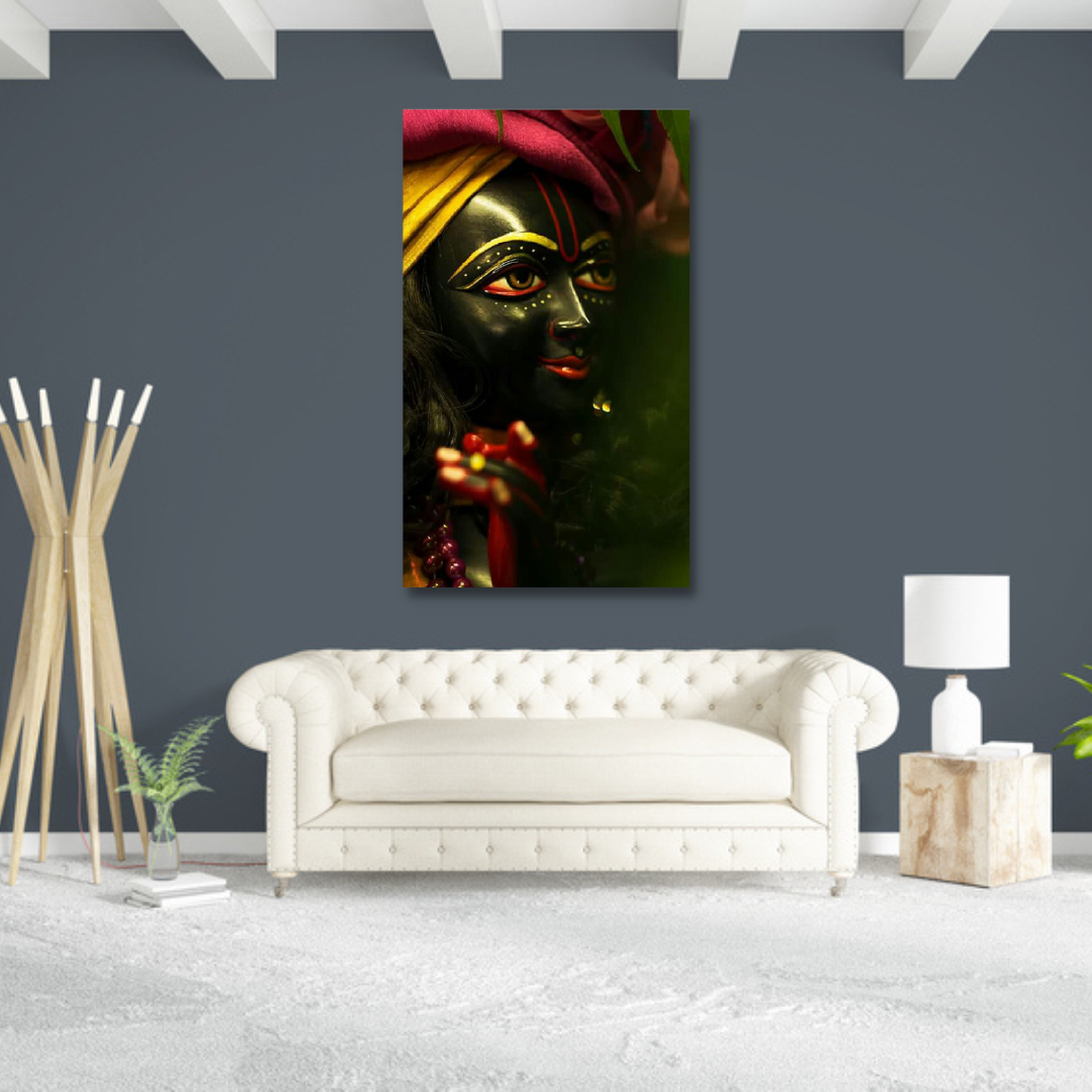 Lord Shyam/ Krishna Religious Canvas Wall Painting