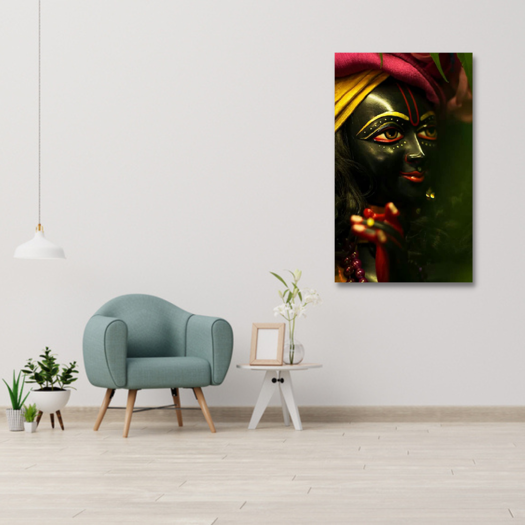 Lord Shyam/ Krishna Religious Canvas Wall Painting